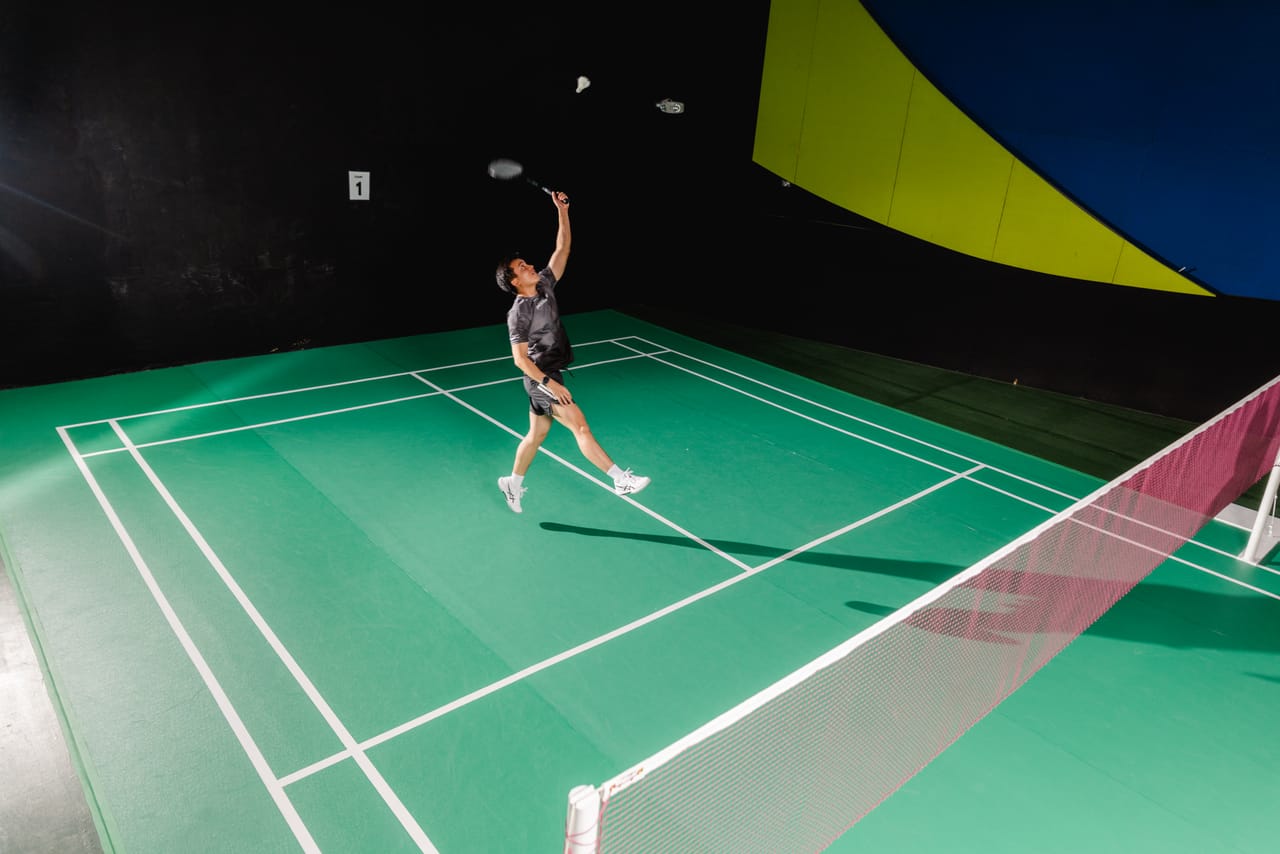 Badminton court at Limketkai Mall #3